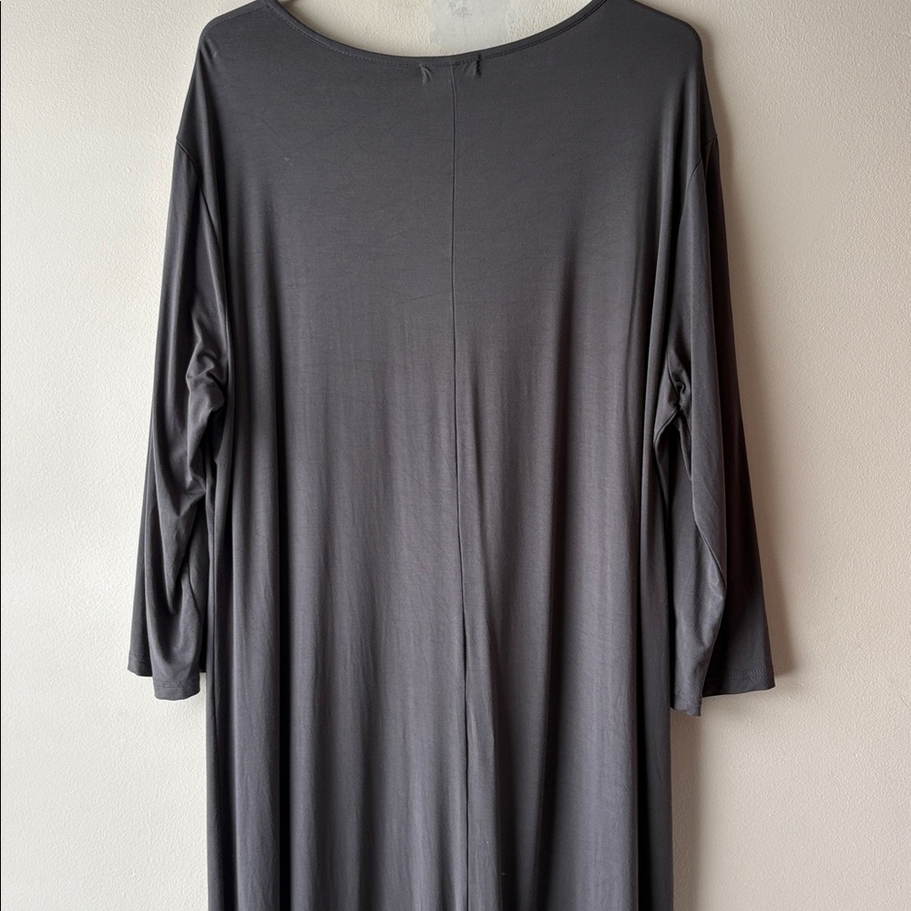 NUGGLES Simple Layering Midi Dress Dark Grey - Picture 6 of 7